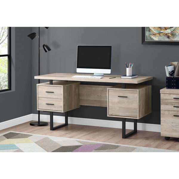 Admiral Taupe 24-Inch Computer Desk, image 3